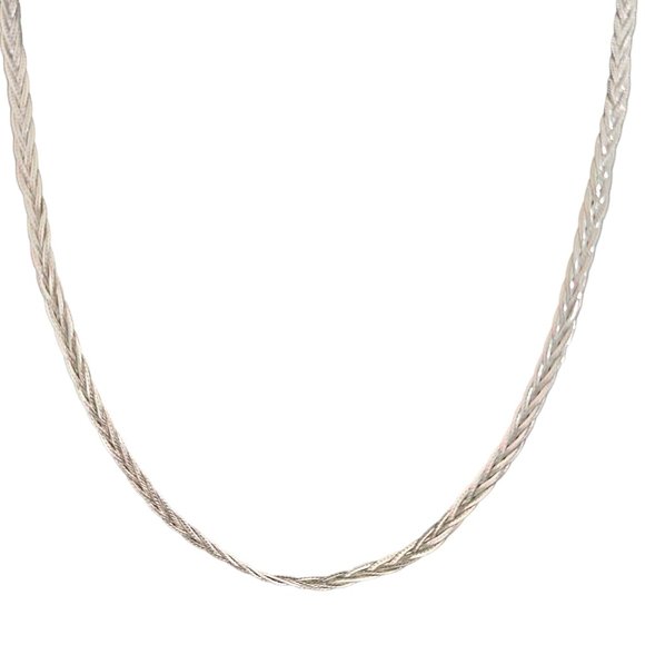 Napier Silver Weave Twisted Necklace - Picture 1 of 7